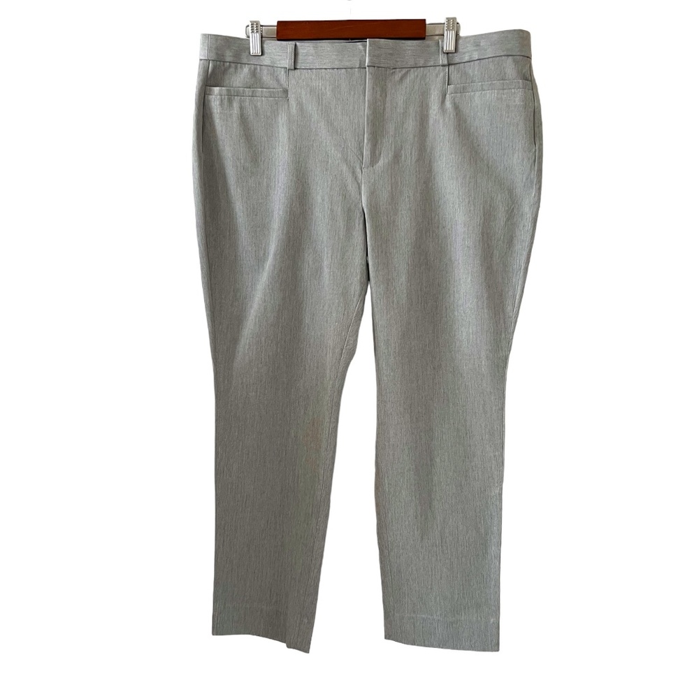 Banana Republic NEW Sloan Curvy Fit Trousers/Slacks In Heather Gray Size 18 NWT